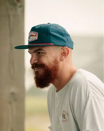 Custom merchandise baseball cap featuring high-quality embroidered logo patch