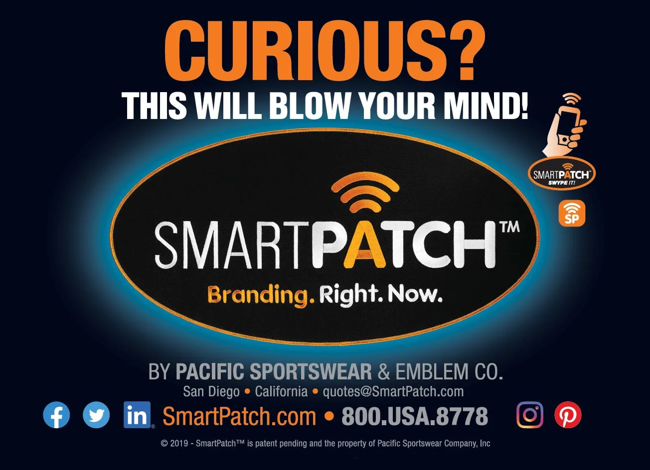 Rich Soergel (Dr. Patch) presenting on SmartPatch technology at a promotional product event