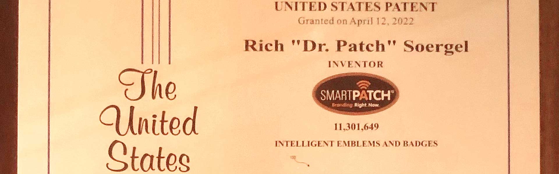 SmartPatch Is Patented