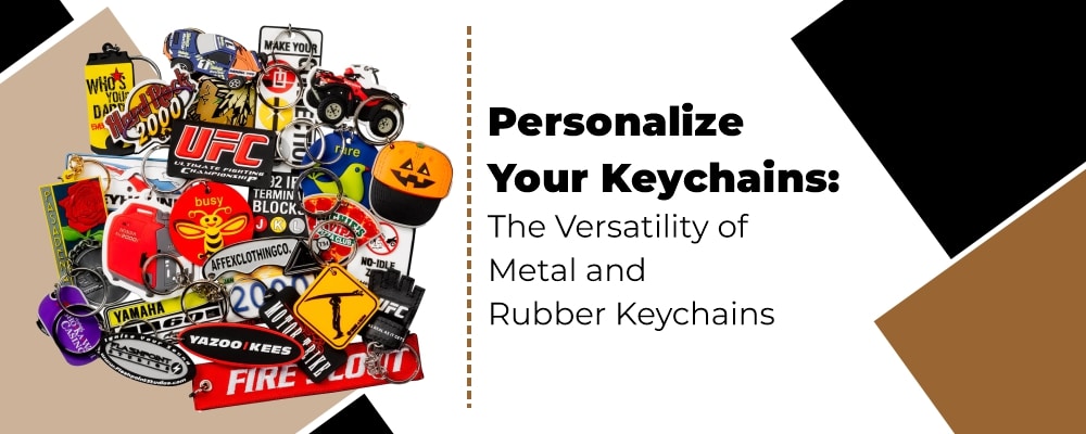 Metal and Rubber Keychains