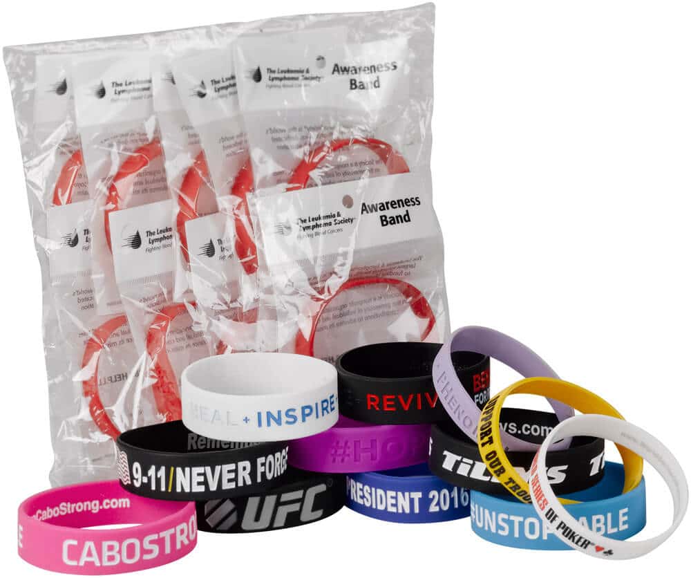 Custom Awareness Ribbons, Pins, and Wristbands