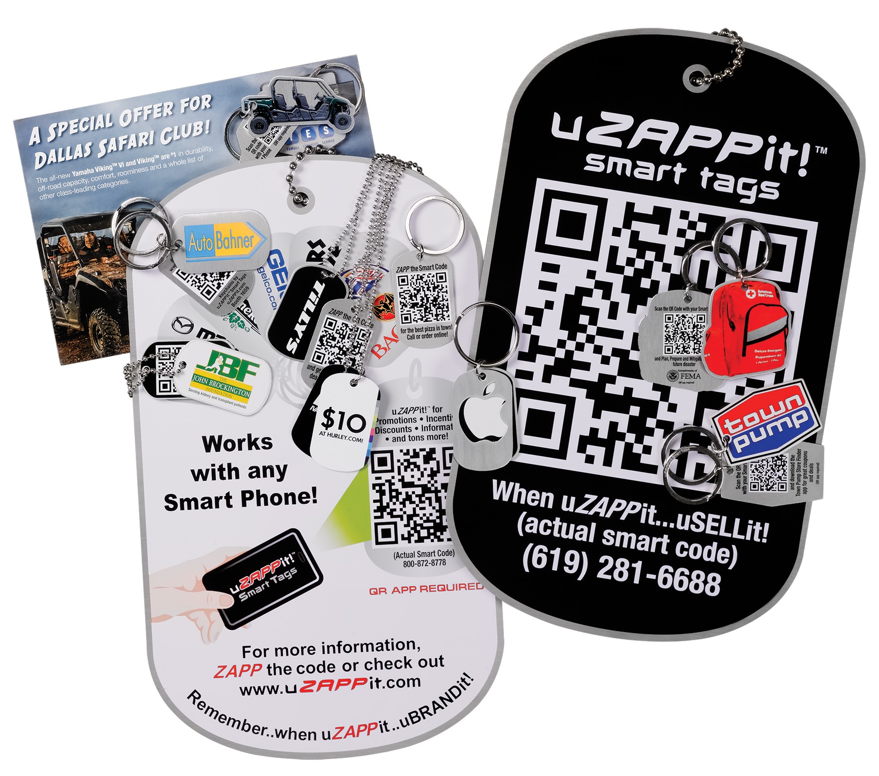 Custom uZAPPit Smart Tags - Pacific Sportswear Company