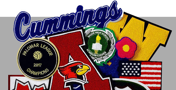 Custom Embroidered & LaserCUT™ Patches - Pacific Sportswear Company